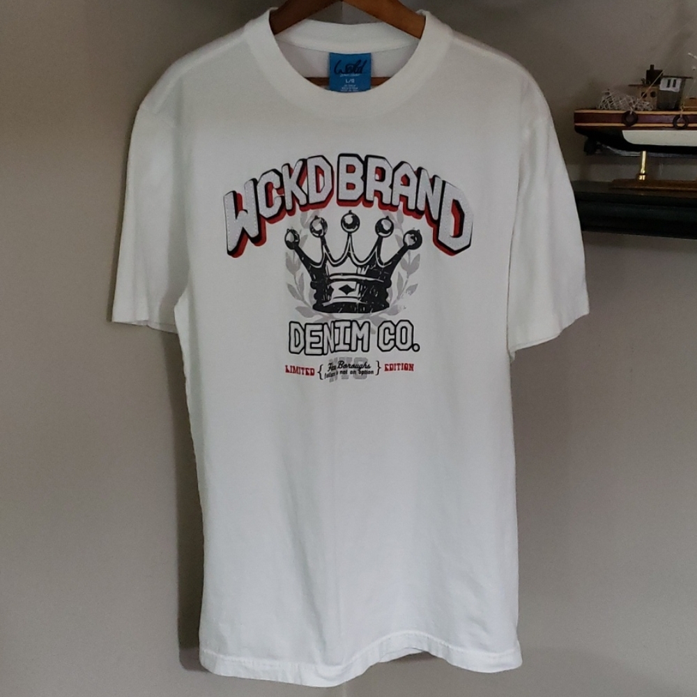 WCKD Brand tshirt, size large